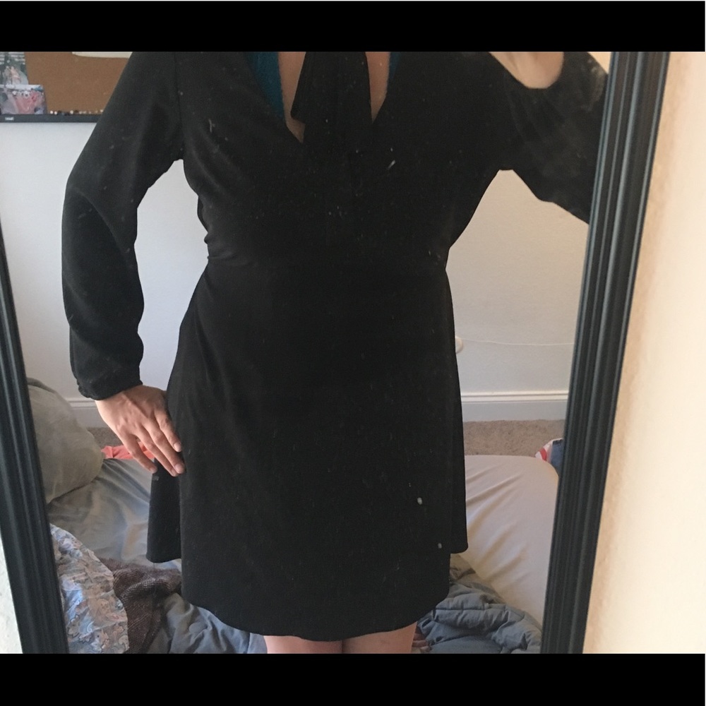 Bow tie black dress